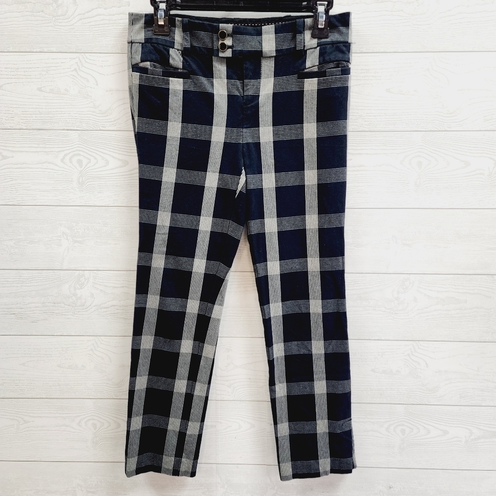 Anthropologie‎ Plaid Cigarette Pants